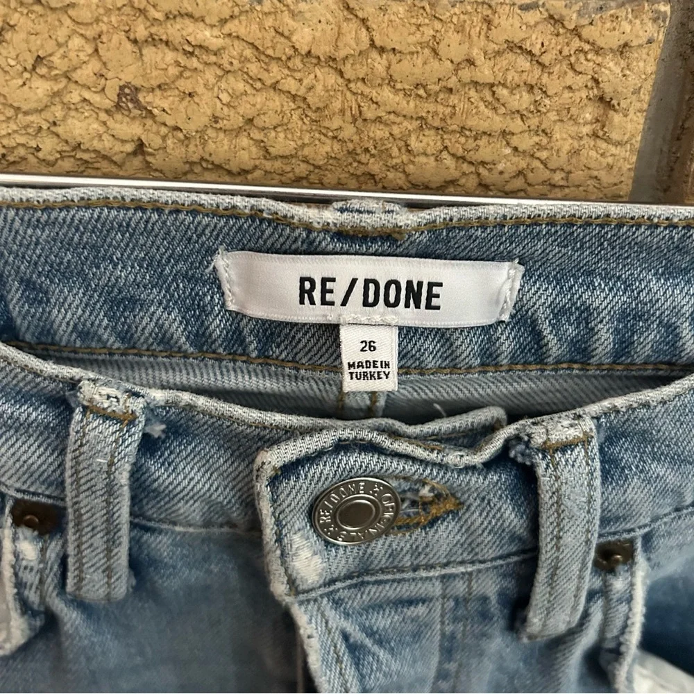 RE/DONE Originals 70s Stove Pipe in Light Destroyed 20 - Straight Leg Size 26 - Picture 5 of 11